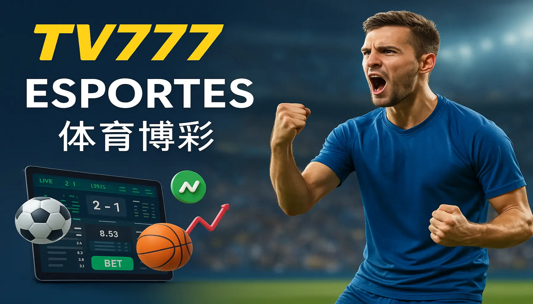 Aposte em apostas esportivas no cassino online TV777.BET